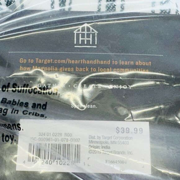 Hearth & Hand With Magnolia Green Striped Tree Skirt 46" - 58" Christmas NEW - Picture 9 of 10